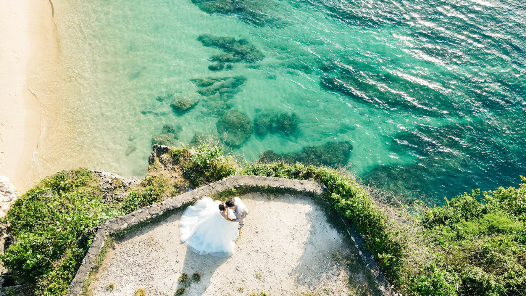 バリ島バランガンビーチで前撮り