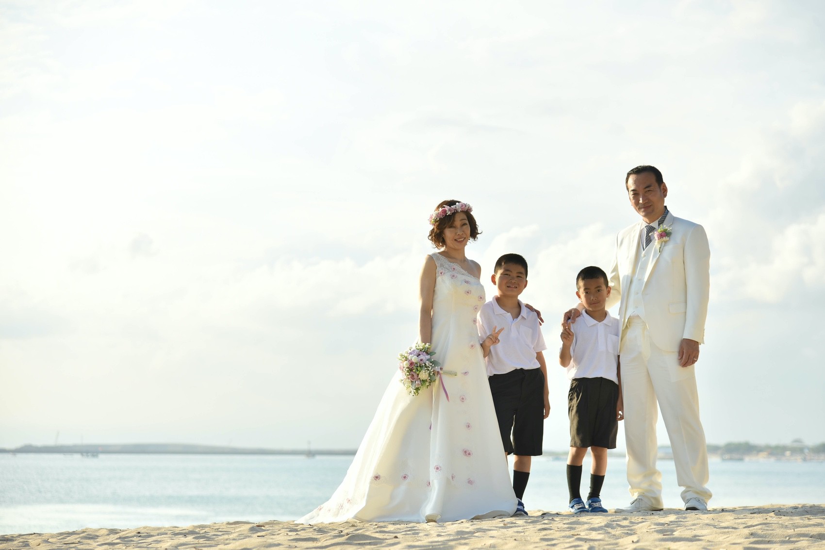 バリ島家族写真