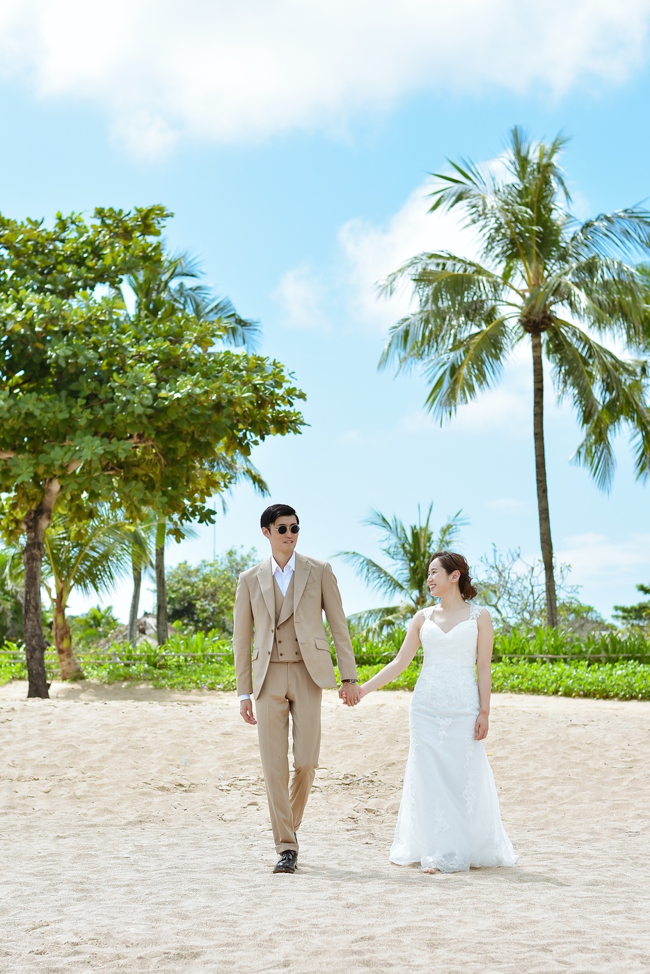 マーメイドドレスで撮影